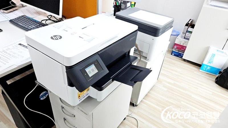 경기의정부점 - 쇼핑몰사무실 HP7740 잉크젯복합기 렌탈 설치