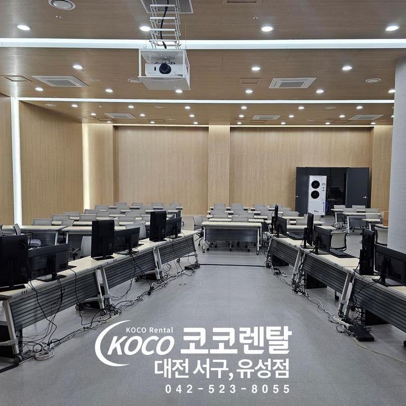 코코렌탈 대전 서구·유성점 [ 국립문화유산연구원 ] 삼성 본체 + 삼성 24인치 피벗 듀얼 모니터 렌탈 설치