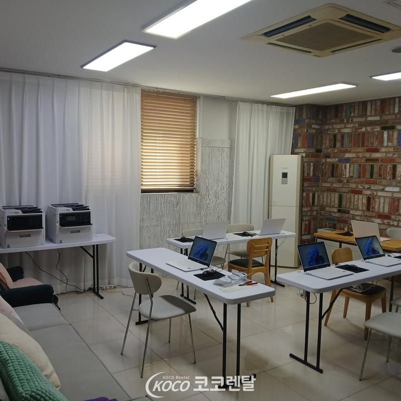 코코렌탈 인천 미추홀점 [ 나사렛 유치원 ] LG 노트북 i7-1165G7 & 컬러 잉크젯 복합기 엡손 WF-C579R 렌탈 설치